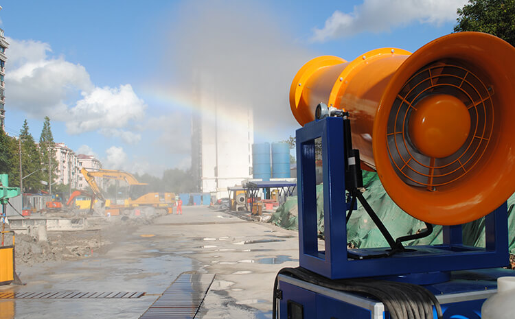 車載式霧炮機(jī)如何快速有效的減少空氣中粉塵？